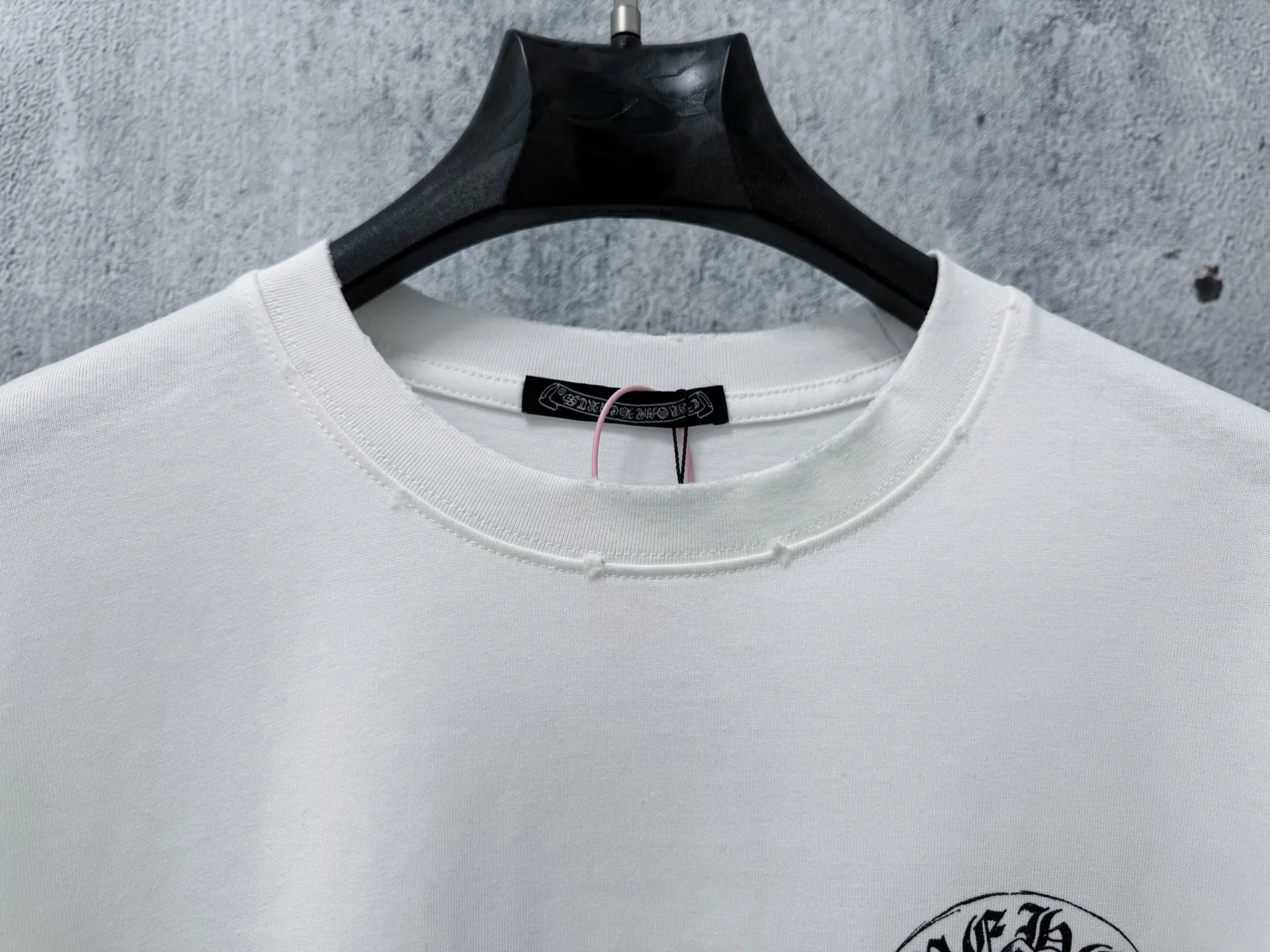 ￼ 【Chrome Hearts】 T ！ Same Style T Versatile : Black White Size：S-XL
